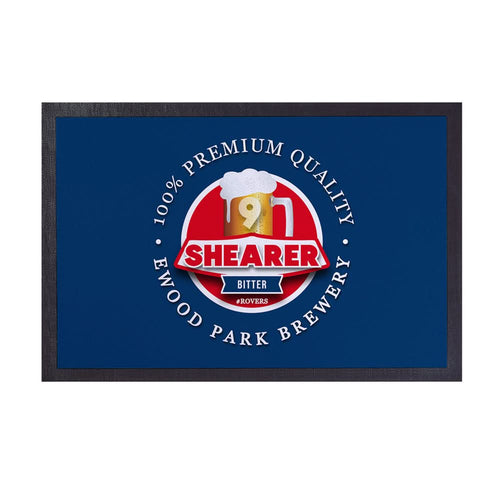 Blackburn Shearer  - Football Legends - Door Mat -60cm X 40cm