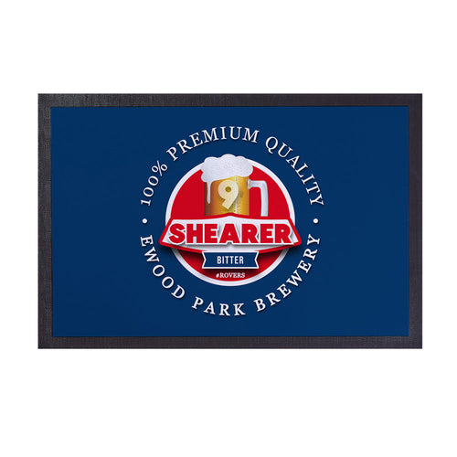 Blackburn Shearer  - Football Legends - Door Mat -60cm X 40cm