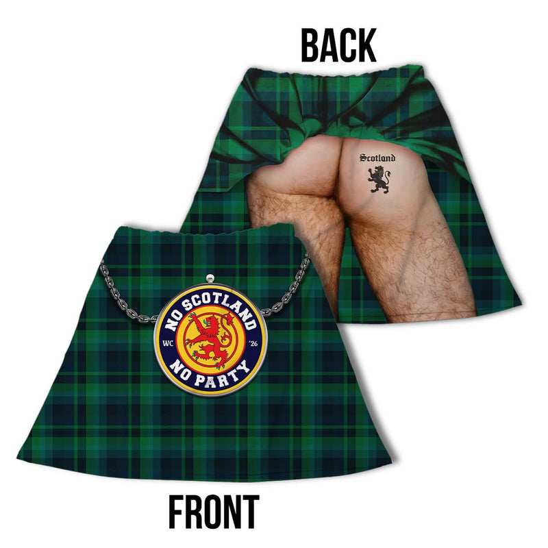 Black Watch Tartan (Exposed Behind) Scotland WC26 - Novelty Kilt