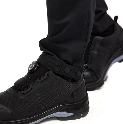 Blaklader 1422 4-Way Stretch Service Work Trousers Black/Dark Grey, 37" Waist Short Leg