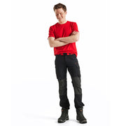 Blaklader 1422 4-Way Stretch Service Work Trousers Black / Red