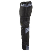Blaklader 1555 Holster Pocket Craftsmen Work Trousers Black / Grey