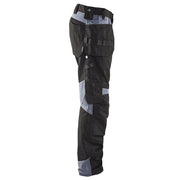 Blaklader 1555 Holster Pocket Craftsmen Work Trousers Black / Grey