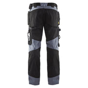 Blaklader 1555 Holster Pocket Craftsmen Work Trousers Black / Grey