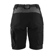 Blaklader 7123 4-Way Stretch Womens Service Shorts Black/Dark grey / UK 14, Regular Leg
