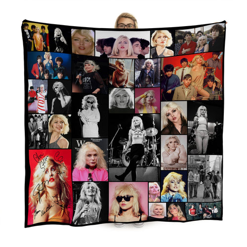 Blondie Montage Fleece Throw - Large Size 150cm x 150cm