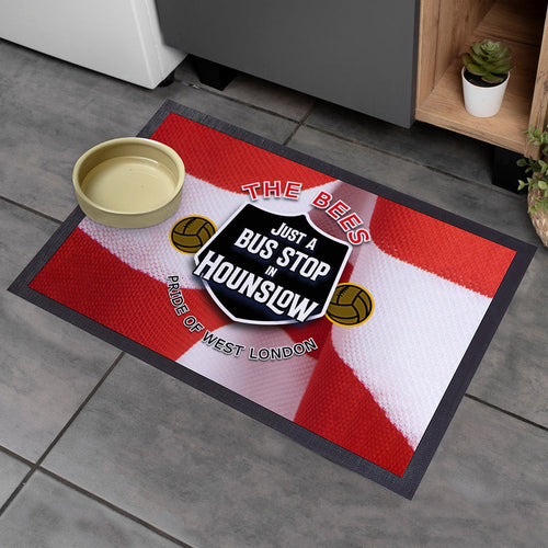 Brentford  Bus Stop - Football Legends - Door Mat -60cm X 40cm
