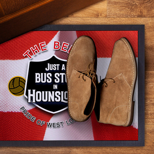 Brentford  Bus Stop - Football Legends - Door Mat -60cm X 40cm