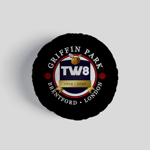 Brentford  Griffin Park - Football Legends - Circle Cushion 14"
