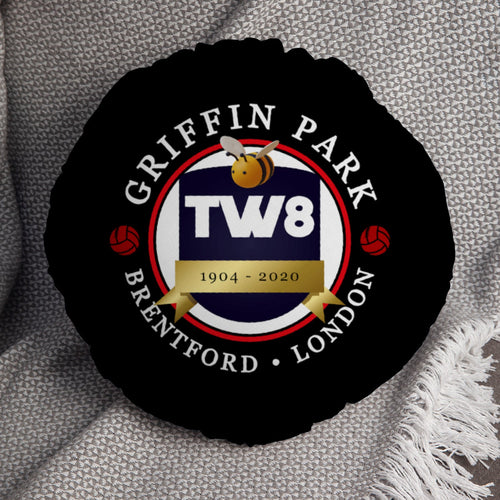 Brentford  Griffin Park - Football Legends - Circle Cushion 14"