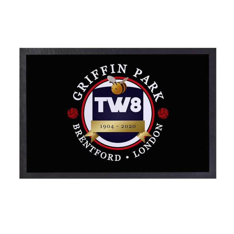 Brentford  Griffin Park  - Football Legends - Door Mat -60cm X 40cm