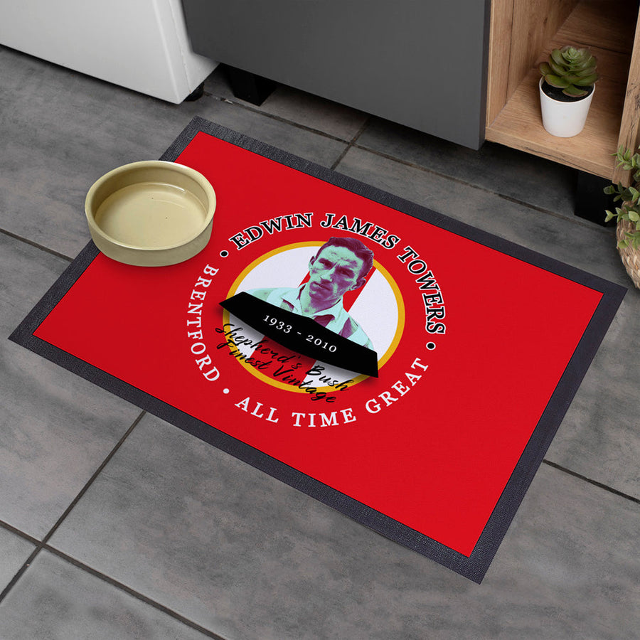 Brentford  Jim Towers  - Football Legends - Door Mat -60cm X 40cm