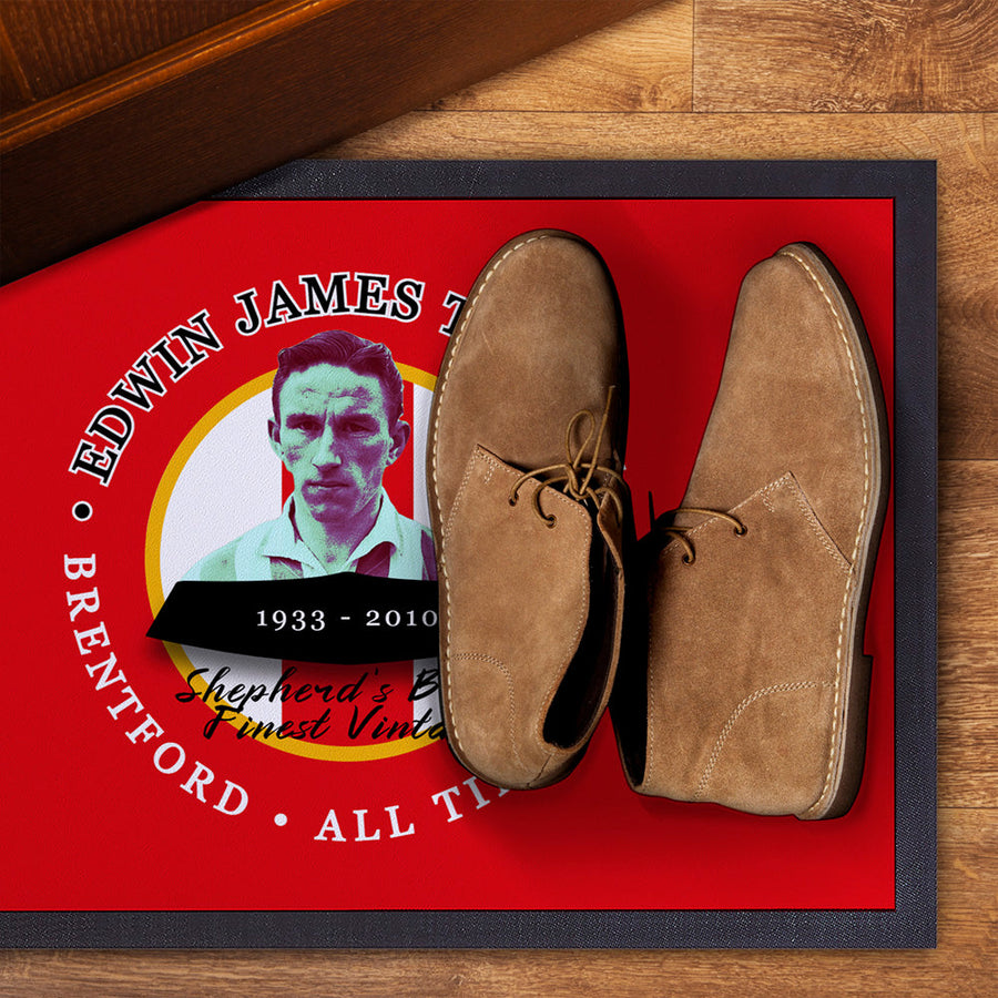 Brentford  Jim Towers  - Football Legends - Door Mat -60cm X 40cm