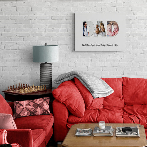 MOM/MUM/DAD Photos Word Cutout Custom Artwork
