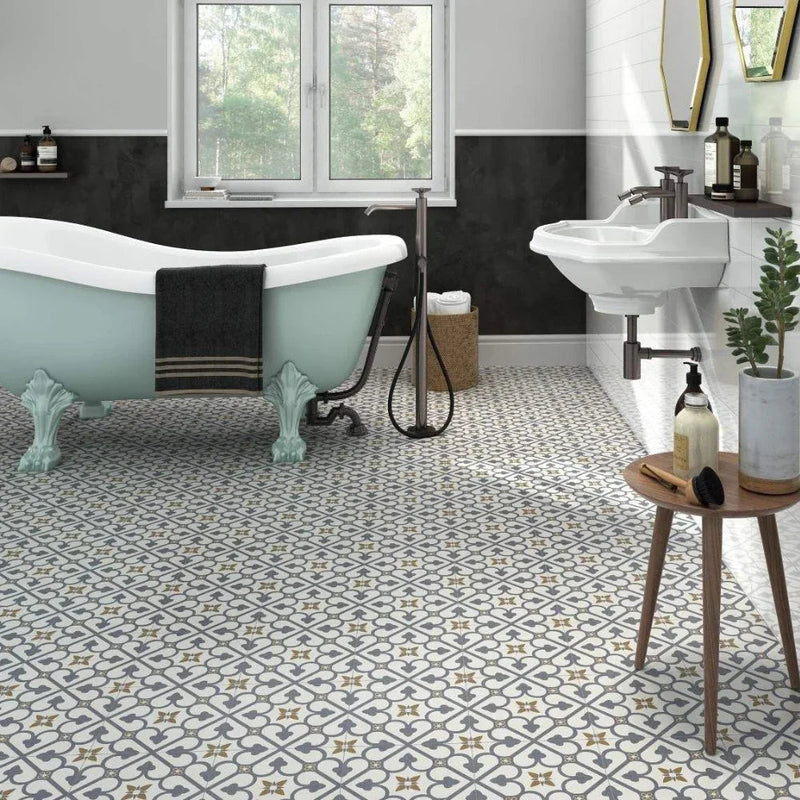 Albourne Blue Porcelain Tile 45 x 45cm