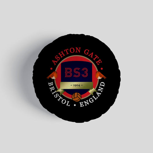 Bristol Aston Gate - Football Legends - Circle Cushion 14"