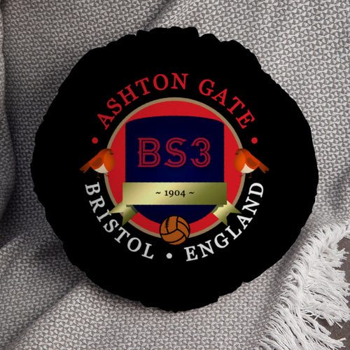 Bristol Aston Gate - Football Legends - Circle Cushion 14"