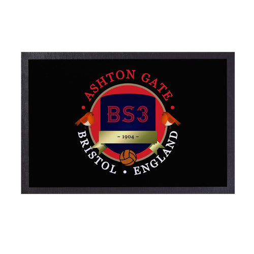 Bristol Aston Gate  - Football Legends - Door Mat -60cm X 40cm