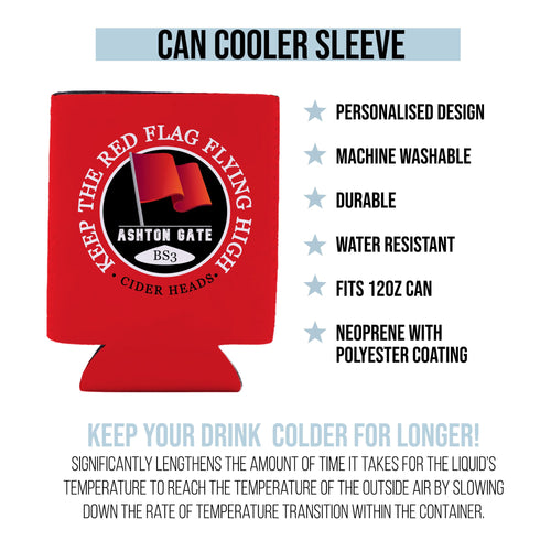 Bristol Red Flag - Football Legends - Can Cooler