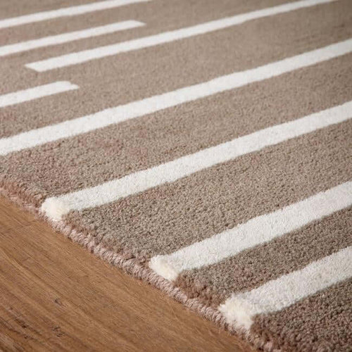 Broken Stripe Wool Rug