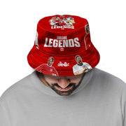 England Legends Montage - Red - Bucket Hat