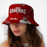 England Legends Montage - Red - Bucket Hat