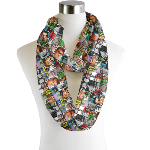 Buddy Holly Montage - Scarf - Infinity  - Chiffon