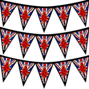 Remembrance Day - Gold Flag Edge - 3m Fabric Bunting With 15 Individual Triangles