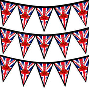 Remembrance Day - Poppy Flag - 3m Fabric Bunting With 15 Individual Triangles