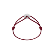 Mini Silver Soho Pavé Cord Bracelet
