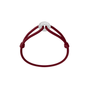 Silver Soho Pavé Cord Bracelet