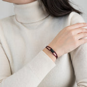 Carbon Regent Cord Bracelet