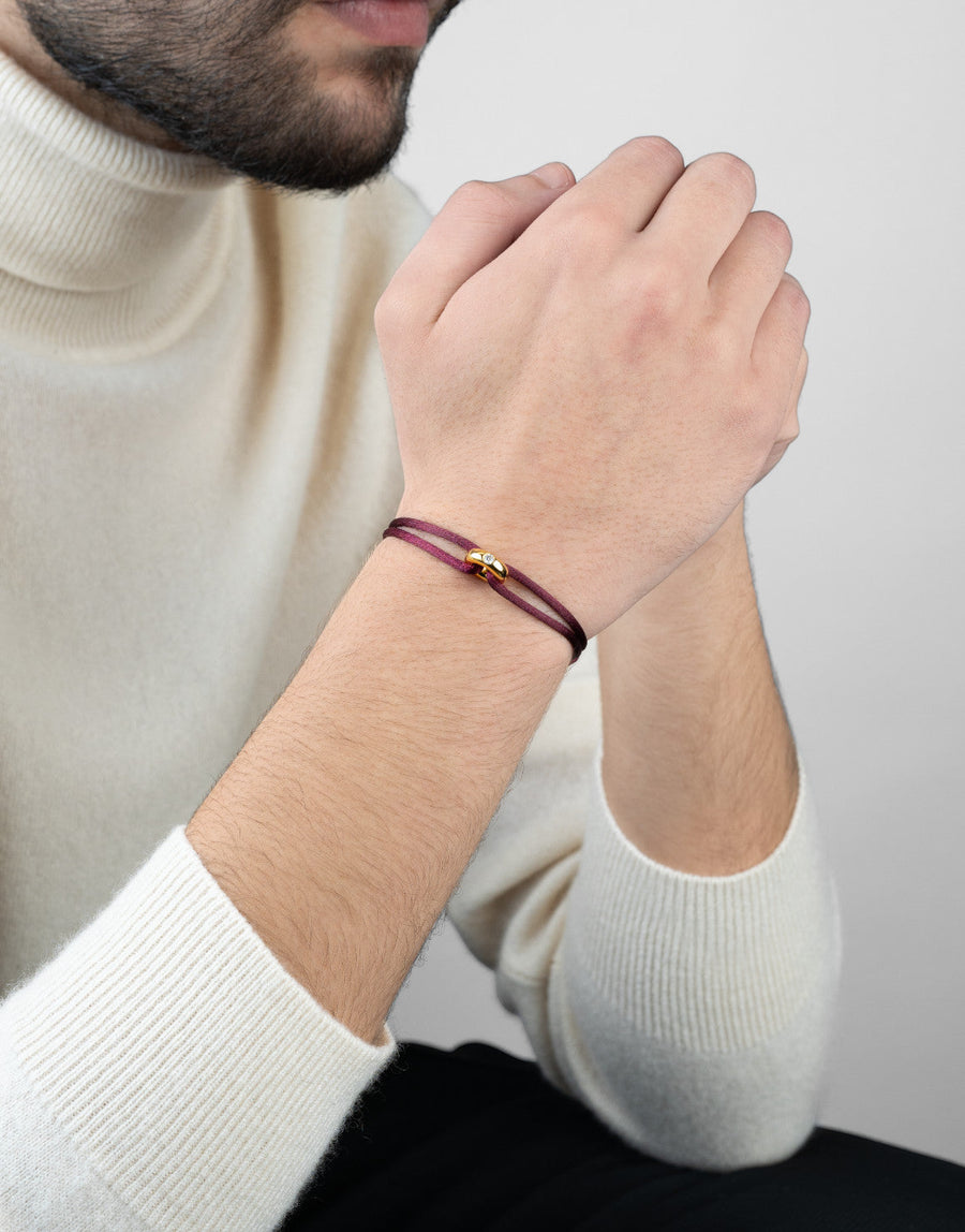 Golden Soho Diamond Cord Bracelet