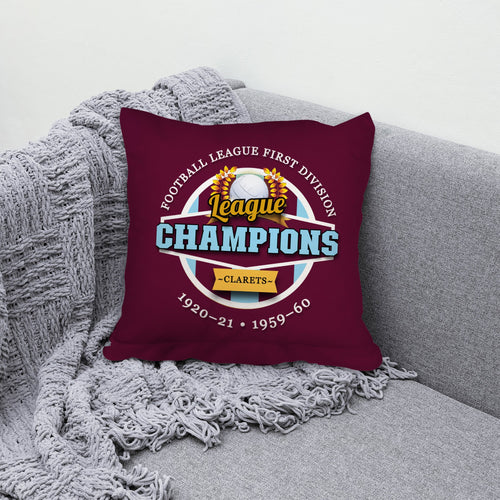 Burnley Champions - Football Legends - Cushion 10"