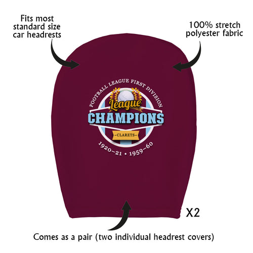 Burnley Champions - Football Legends - Headrest Cover
