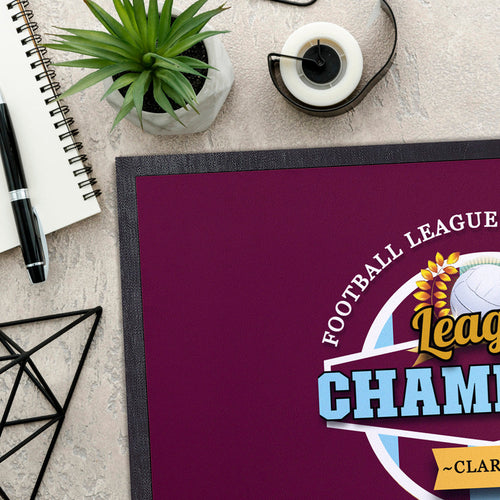 Burnley Champions  - Football Legends - Door Mat -60cm X 40cm