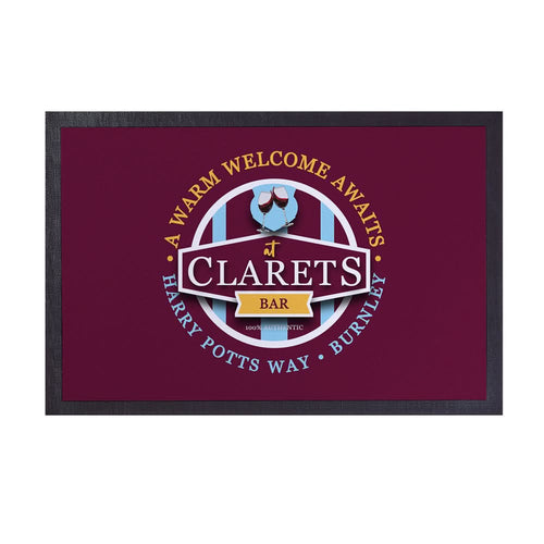 Burnley Clarets  - Football Legends - Door Mat -60cm X 40cm