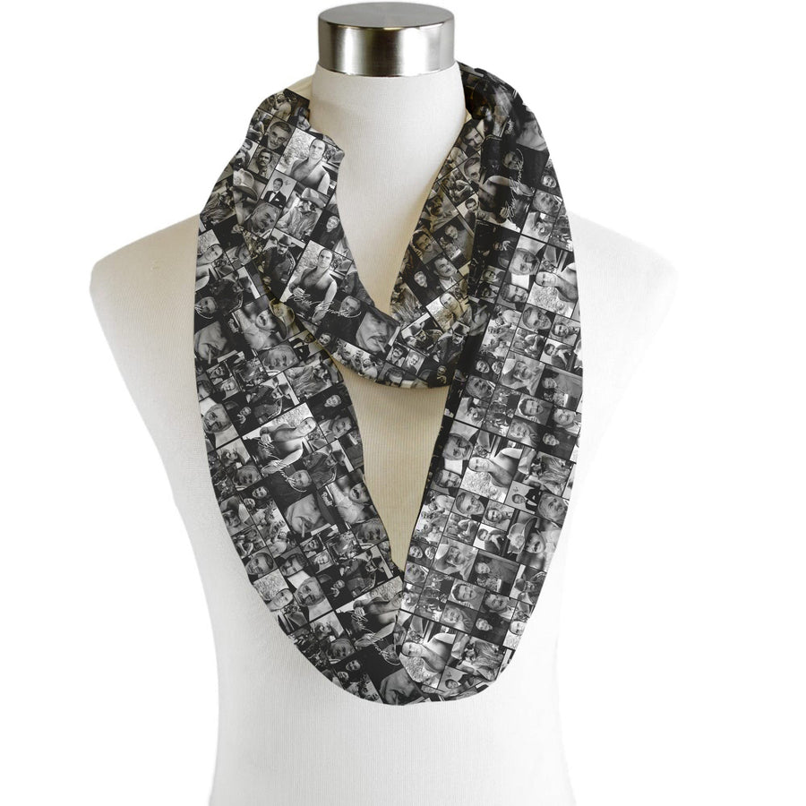 Burt Reynolds Black and White Montage - Scarf - Infinity  - Chiffon