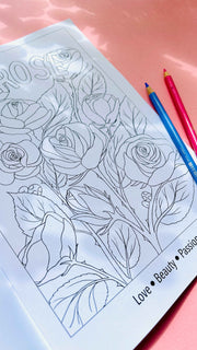 Blooming Lovely: The language of flowers colouring book for adults