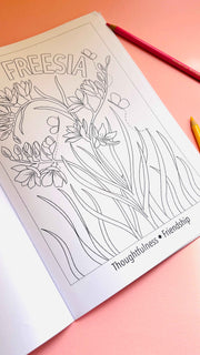 Blooming Lovely: The language of flowers colouring book for adults