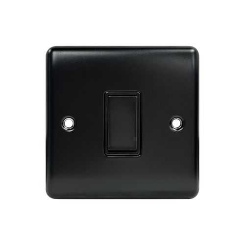 Caradok 1G Intermediate 10A Switch Matt Black