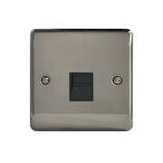Caradok 1G Master Telephone Socket Black Nickel