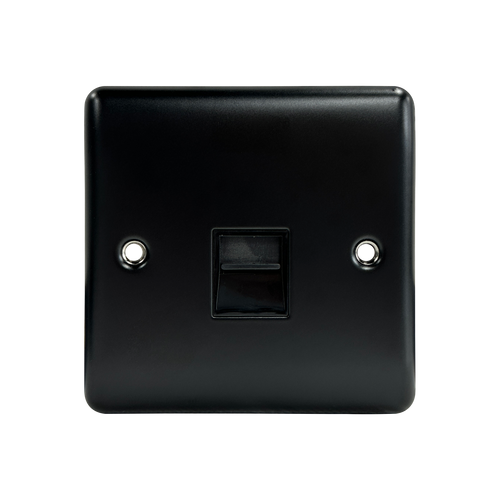 Caradok 1G Master Telephone Socket Matt Black