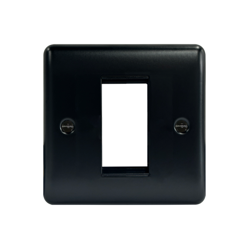 Caradok 1G 1 Module Data Plate Matt Black