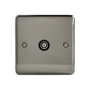 Caradok 1G Isolated Coax Socket Black Nickel
