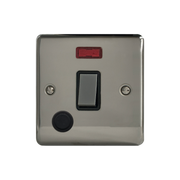 Caradok 20A DP Switch c/w Neon + FO Black Nickel