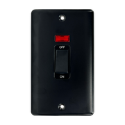Caradok 2G 45A DP Switch c/w Neon Matt Black