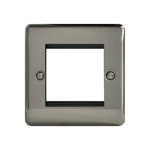 Caradok 1G 2 Module Data Plate Black Nickel
