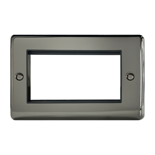 Caradok 2G 4 Module Data Plate Black Nickel