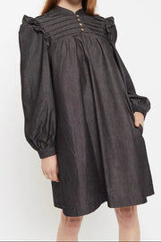 Louche Carlyn Chambray Long Sleeved Mini Dress